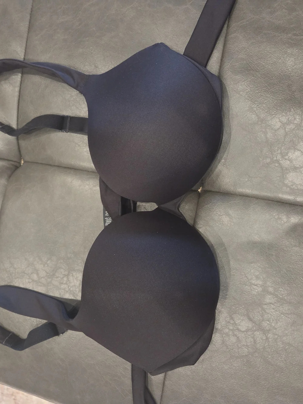 SKIMS Black Padded Bikini Top - Women Swim Bikinis